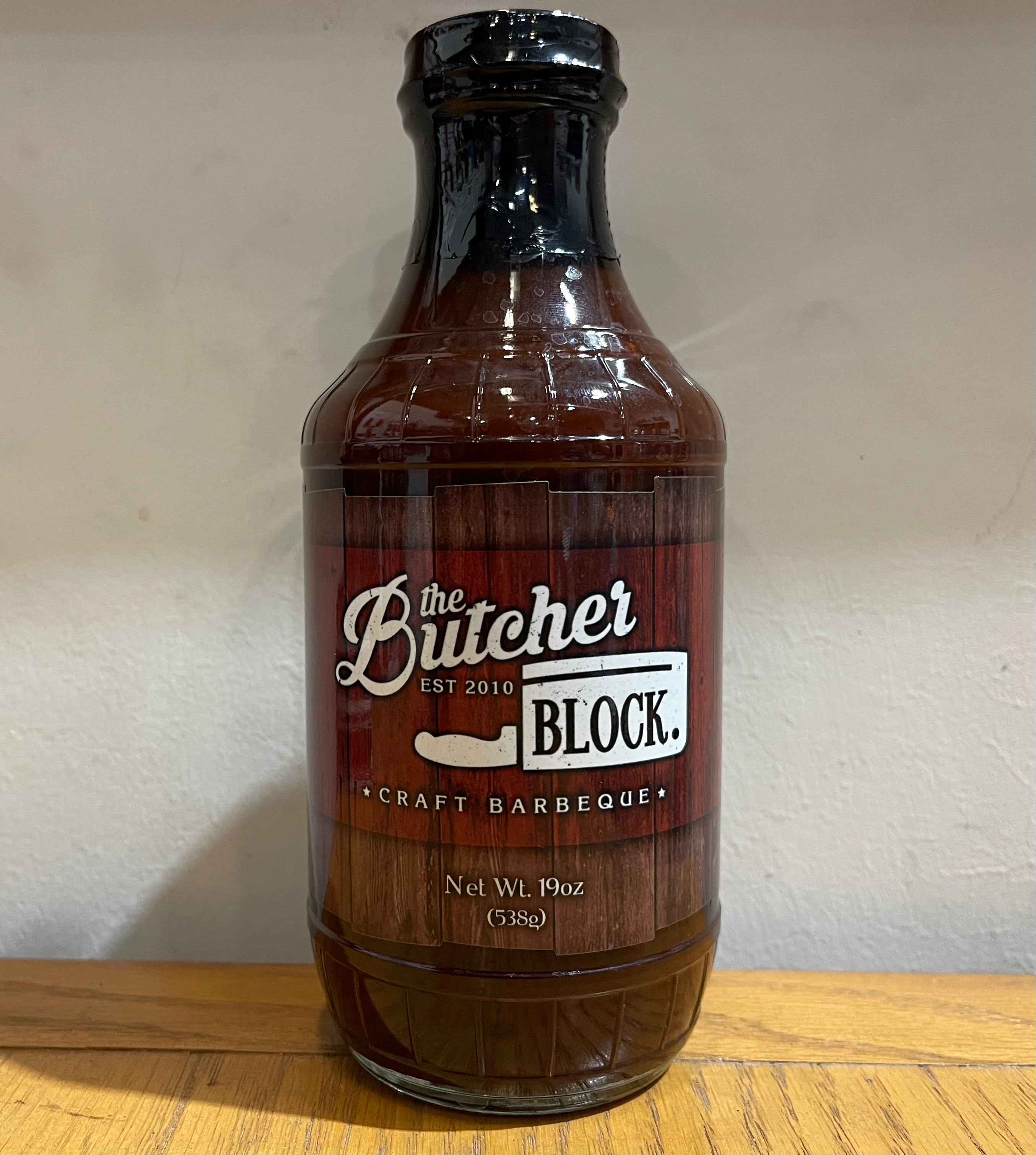 Premium Butcher Block BBQ Sauce - Thick & Smoky Flavor for Grilling, Smoking & Roasting - Perfect for Ribs, Chicken & Pulled Pork - 18oz Bottle