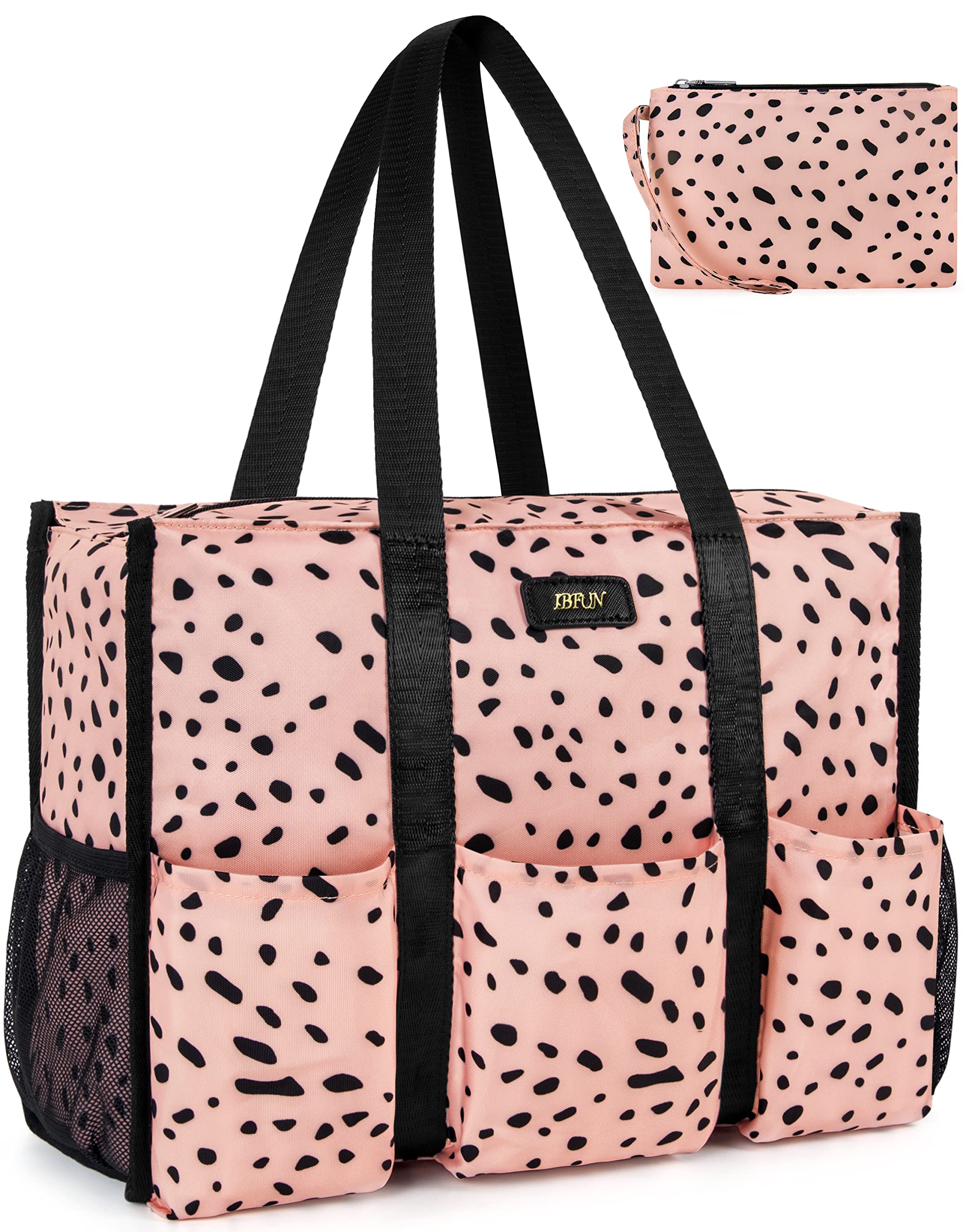 IBFUN 14/24 Pocket Tote Bag for Teachers & Work Women - Durable & Organized for Work & Travel