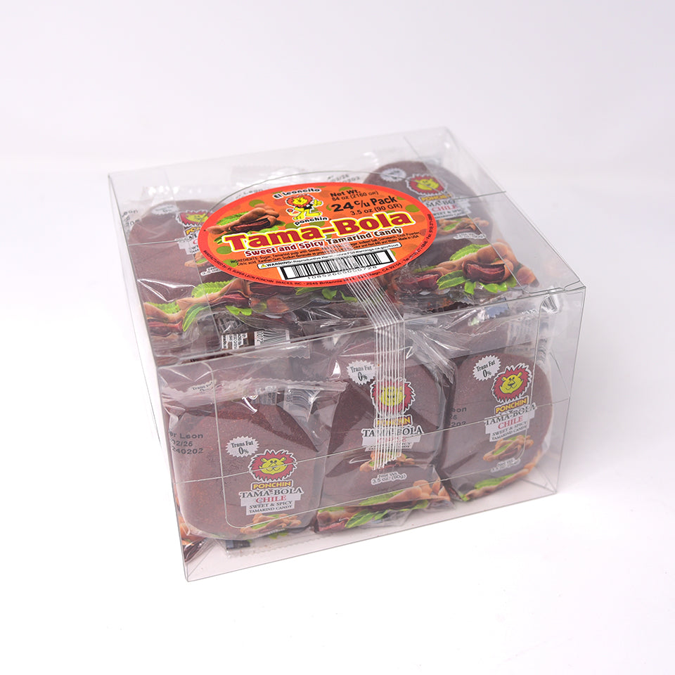 El Leon Tamabola Chile Candy | 24 Count Box - Perfect for Parties, Gifts & Mexican Snack Lovers