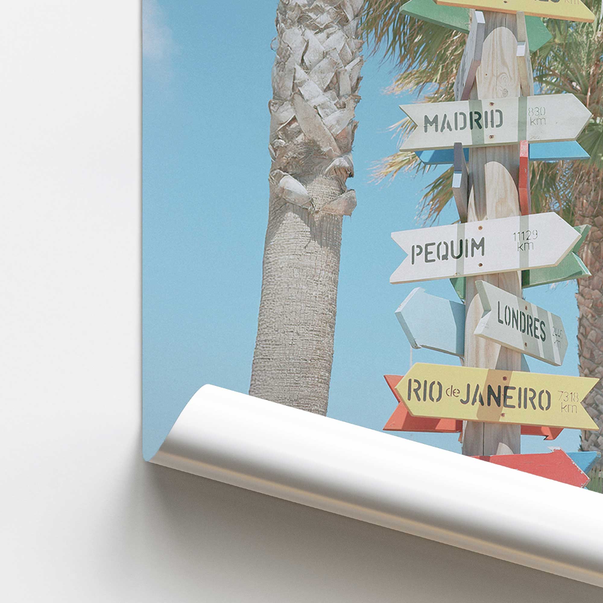Direction to Daydreams Print - Inspirational Wall Art for Home & Office Decor | Perfect for Living Room, Bedroom, or Gift Giving
