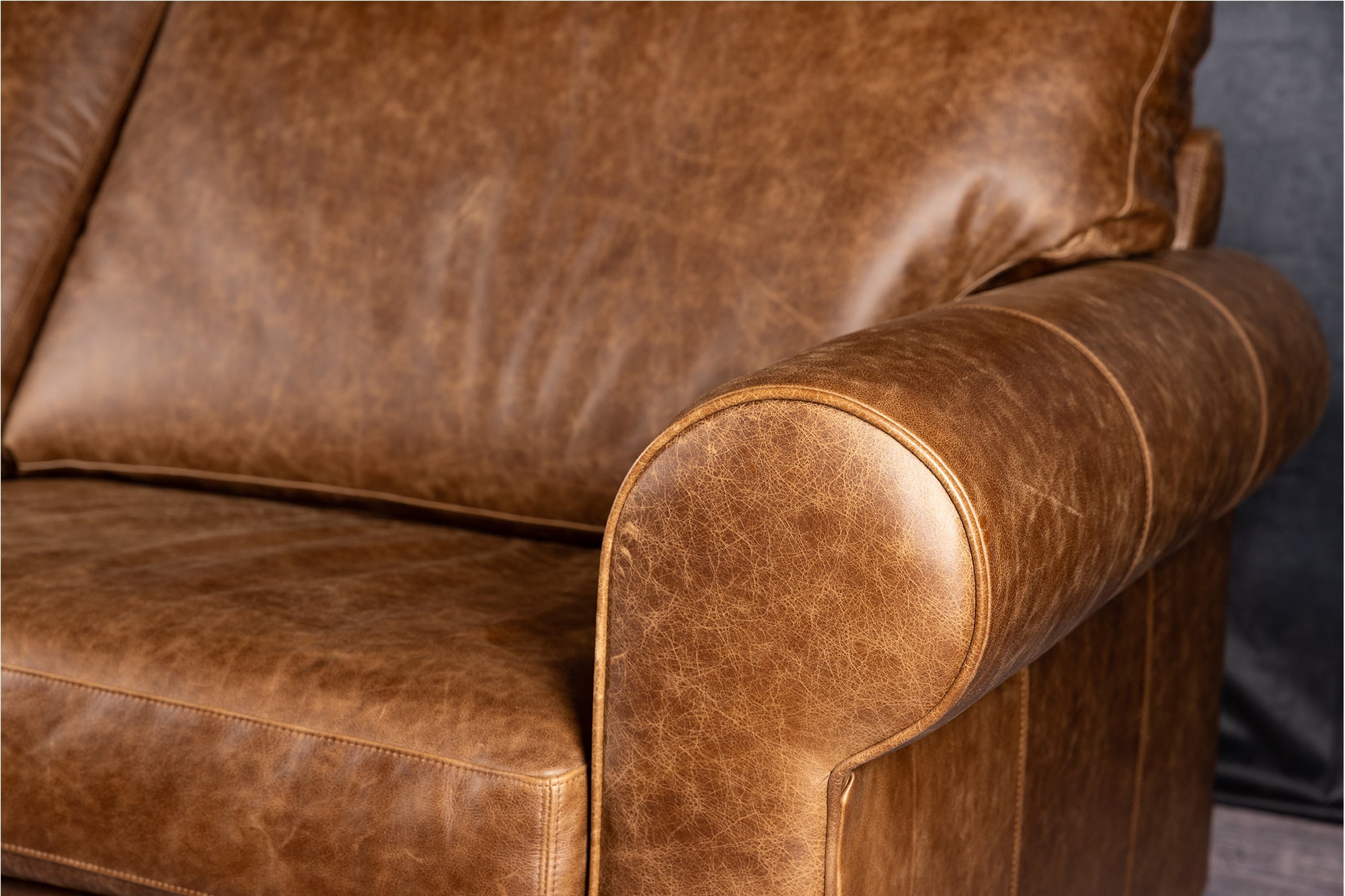Premium Duke Leather Sofa Bed - Convertible Sleeper Sofa for Small Spaces, Living Room & Guest Room - Genuine Leather, Modern Design, Comfortable Seating & Sleeping Solution