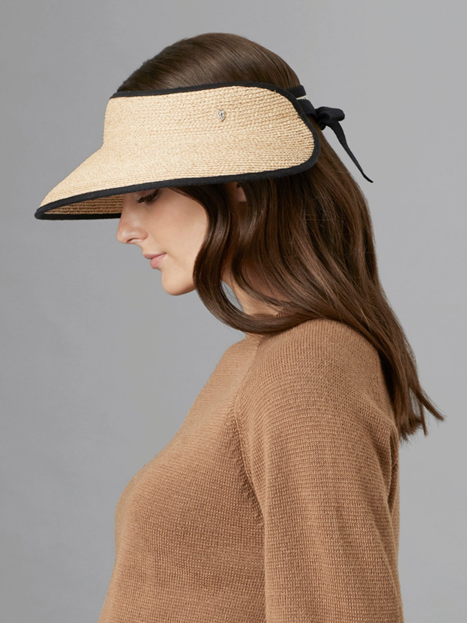Mita Wide Brim Raffia Sun Visor Hat for Women - UV Protection Summer Beach Hat for Outdoor, Travel & Gardening