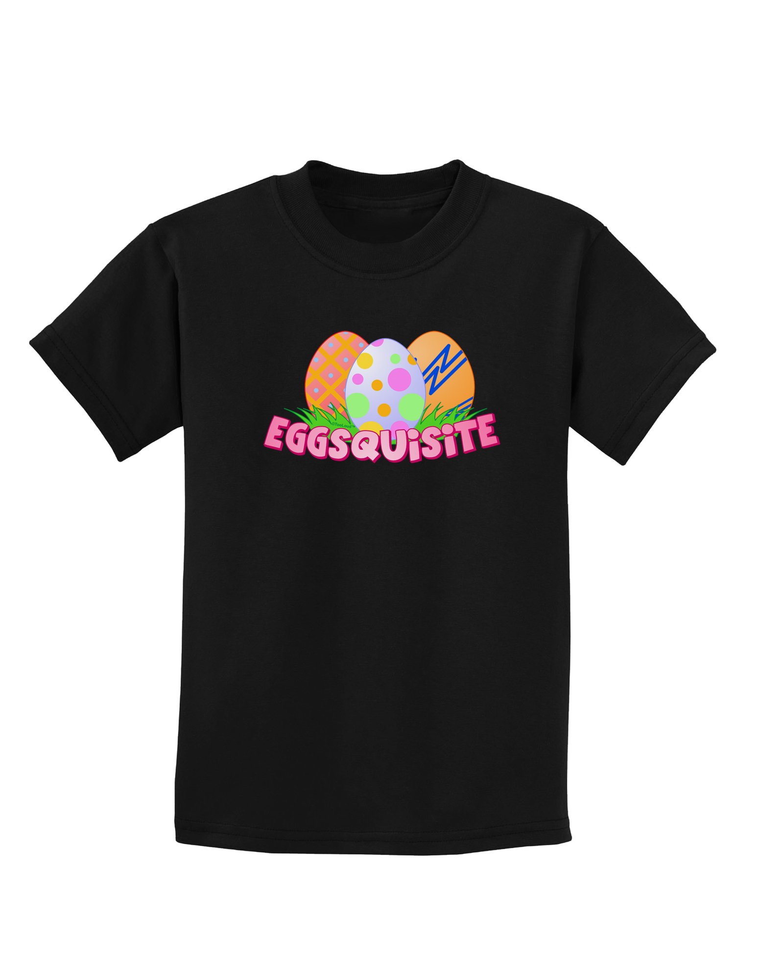 TOOLOUD Eggsquisite Kids Dark T-Shirt - Soft Cotton Tee for Boys & Girls - Perfect for School, Playdates & Family Outings