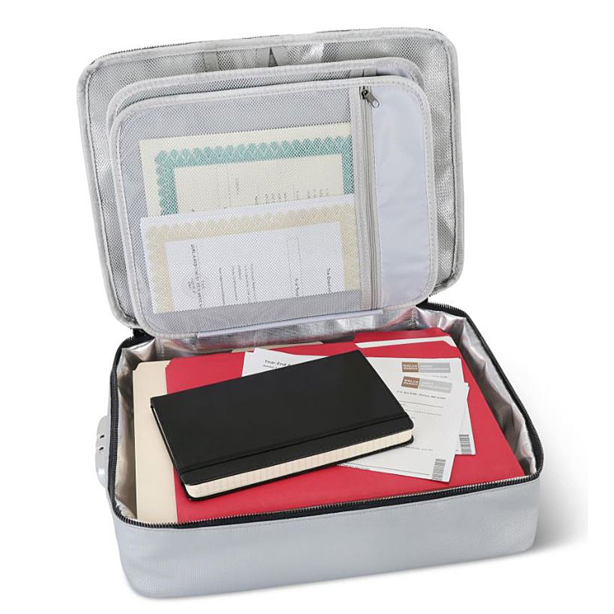 Fireproof Document Box - Waterproof & Secure File Storage for Important Papers, Certificates, and Cash - Ideal for Home, Office & Emergency Preparedness