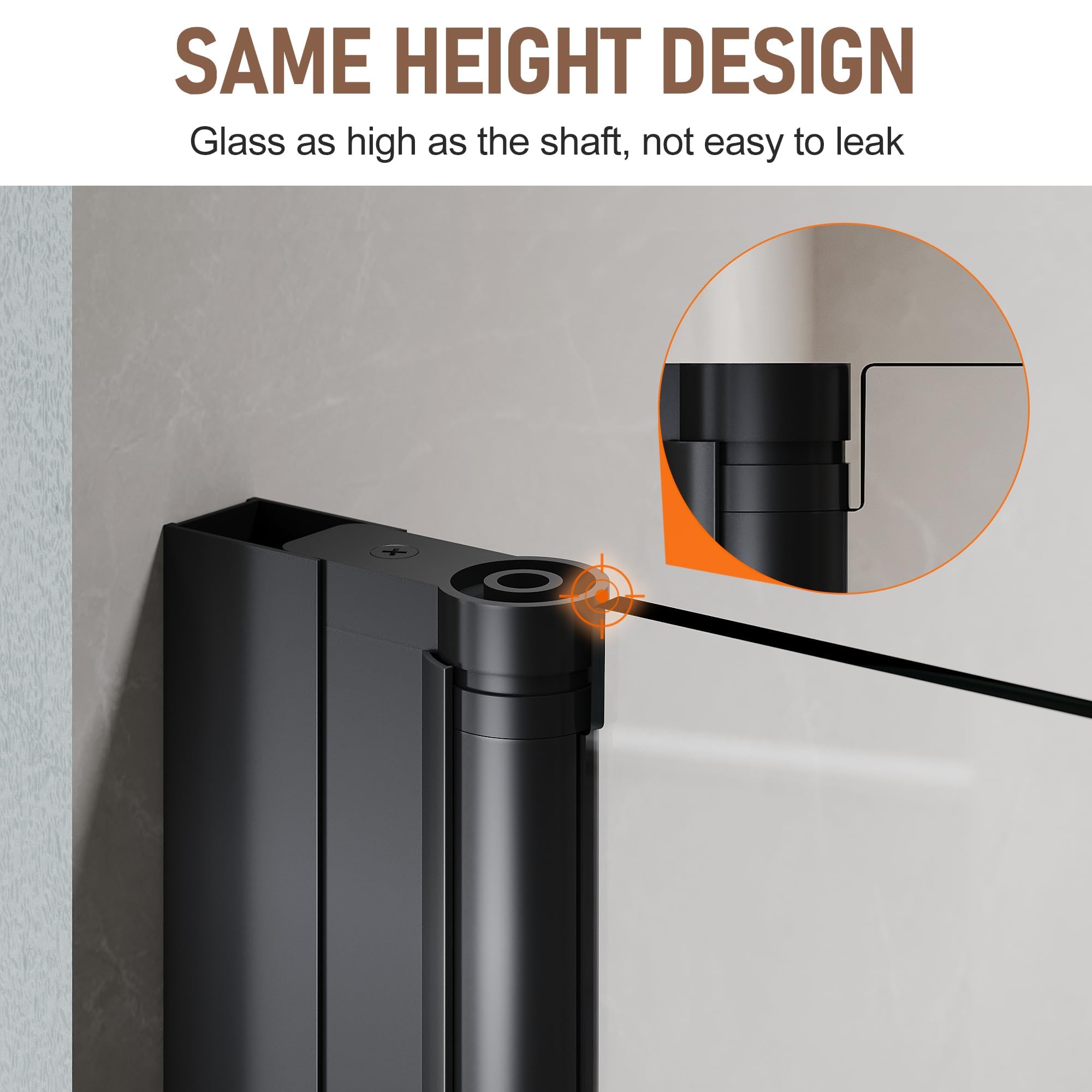 Semi-Frameless Bi-Fold Shower Door 29.5-31
