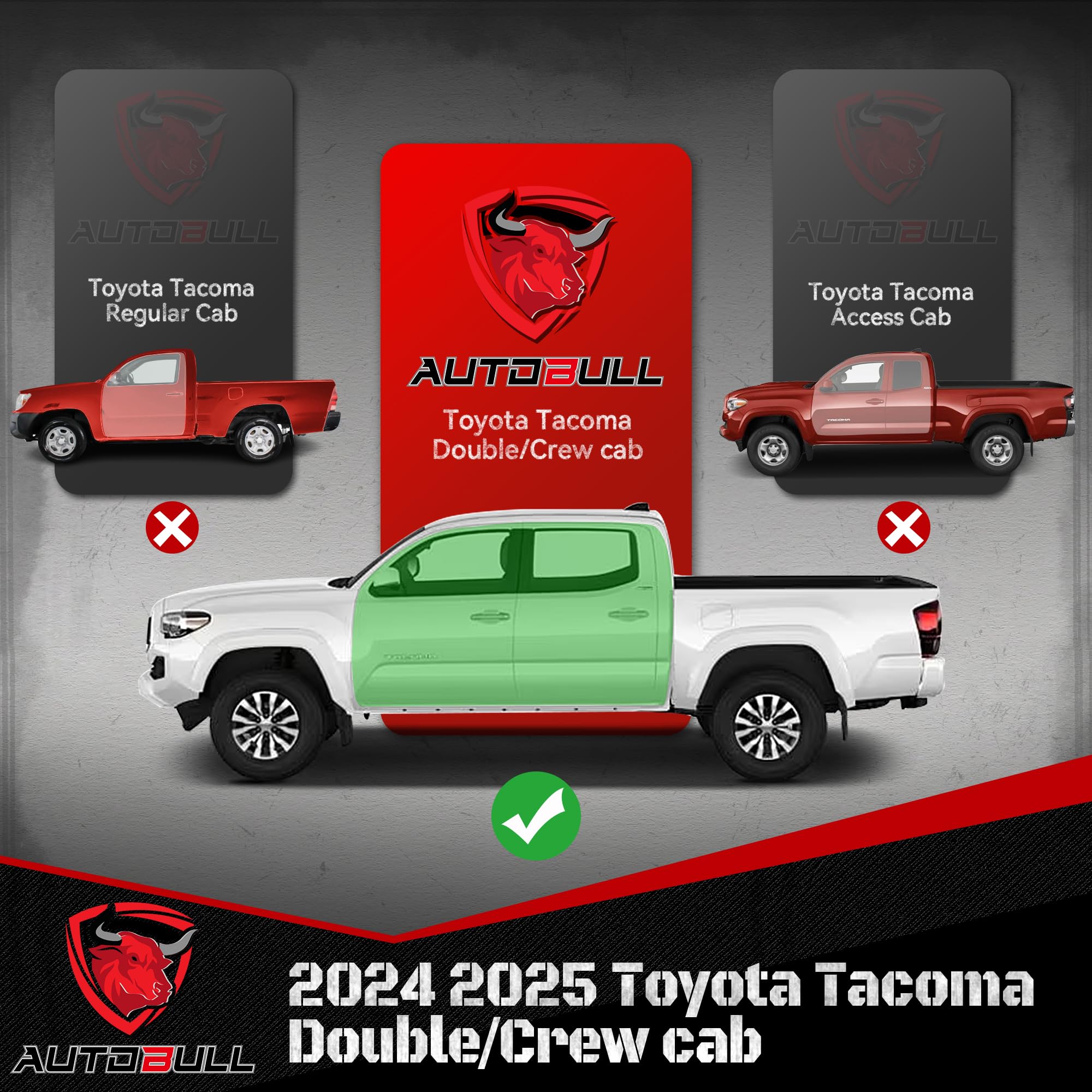 2024-2025 Toyota Tacoma Double/Crew Cab Running Boards - 6