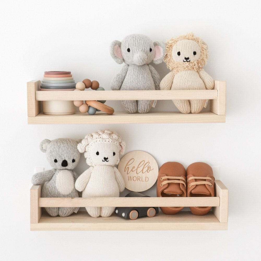 Cuddle+Kind Organic Cotton Hand-Knit Baby Lion Plush Toy - Soft & Safe Stuffed Animal for Newborns, Toddlers & Kids | Perfect for Nursery Decor, Baby Shower Gifts & Cuddling