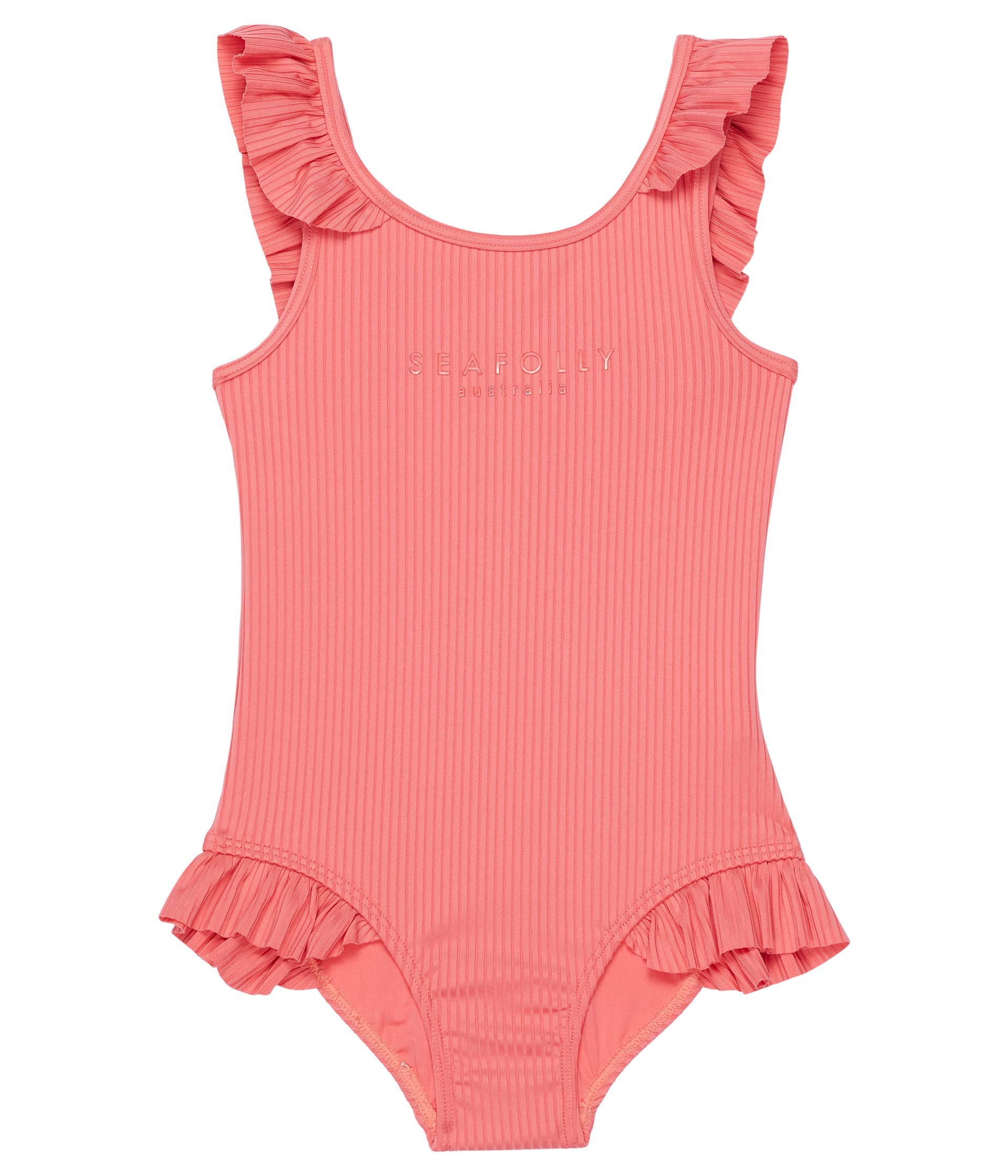 Seafolly Baby Girl's Ruffle One-Piece Swimsuit - Summer Essentials for Infant, Toddler & Little Kids - Perfect for Beach, Pool & Vacation Outfits