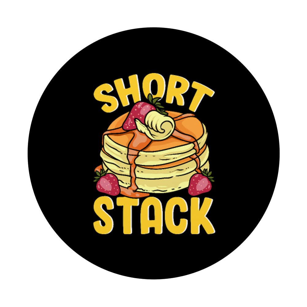 Funny Pancake Short Stack Waffle PopSockets - Swappable PopGrip for Breakfast Lovers | Perfect for Coffee Mugs, Phones & Tablets