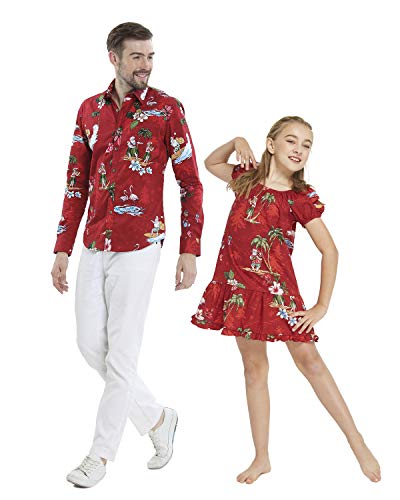 Christmas Santa in Hawaii Red