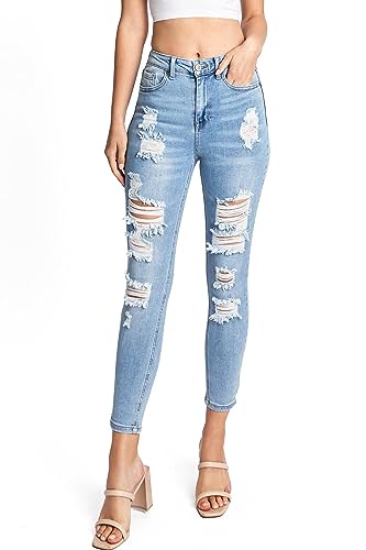 Distressed Light Denim