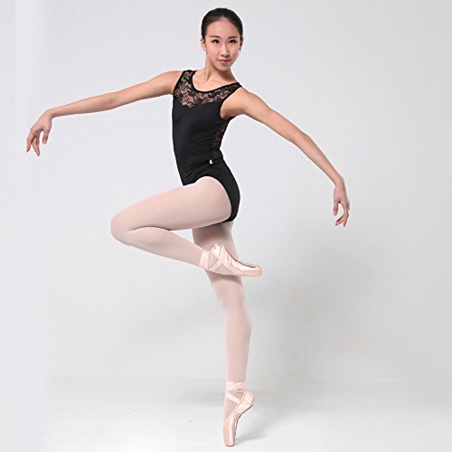 Women's Ballet Leotard with Lace Tank Top - Elegant Dancewear for Ballet, Jazz & Contemporary - Perfect for Dance Classes, Performances & Recitals