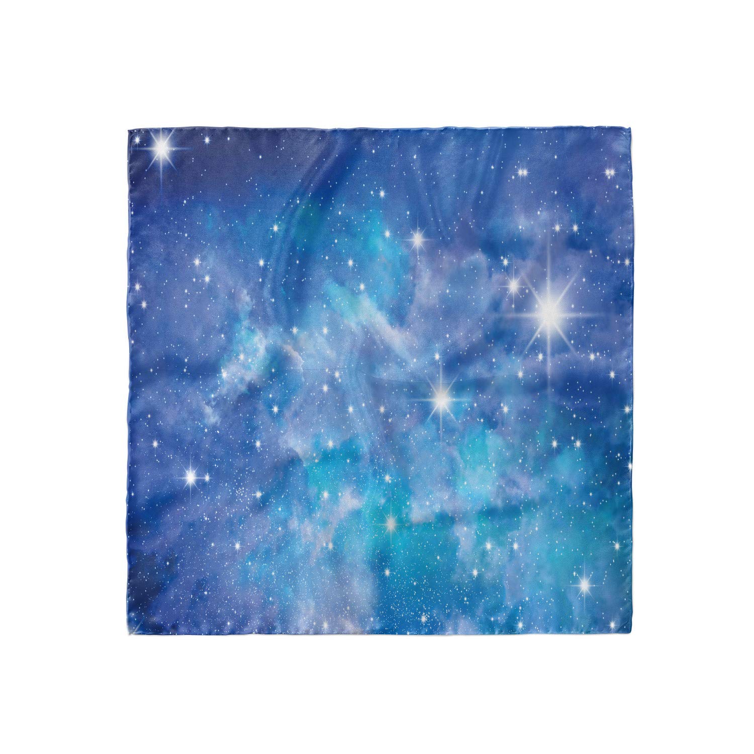 Ambesonne Space Head Scarf - Galaxy Star Cluster Print Hair Wrap & Bandana for Women - Perfect for Yoga, Travel, and Fashion Accessories