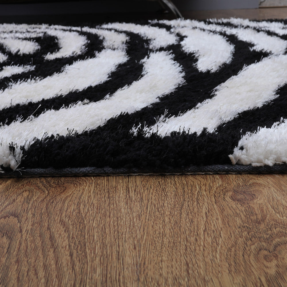 Queen's Cup Hand Tufted Wool Area Rug - Soft & Durable Non-Slip Living Room Carpet for Bedroom, Nursery & Home Decor