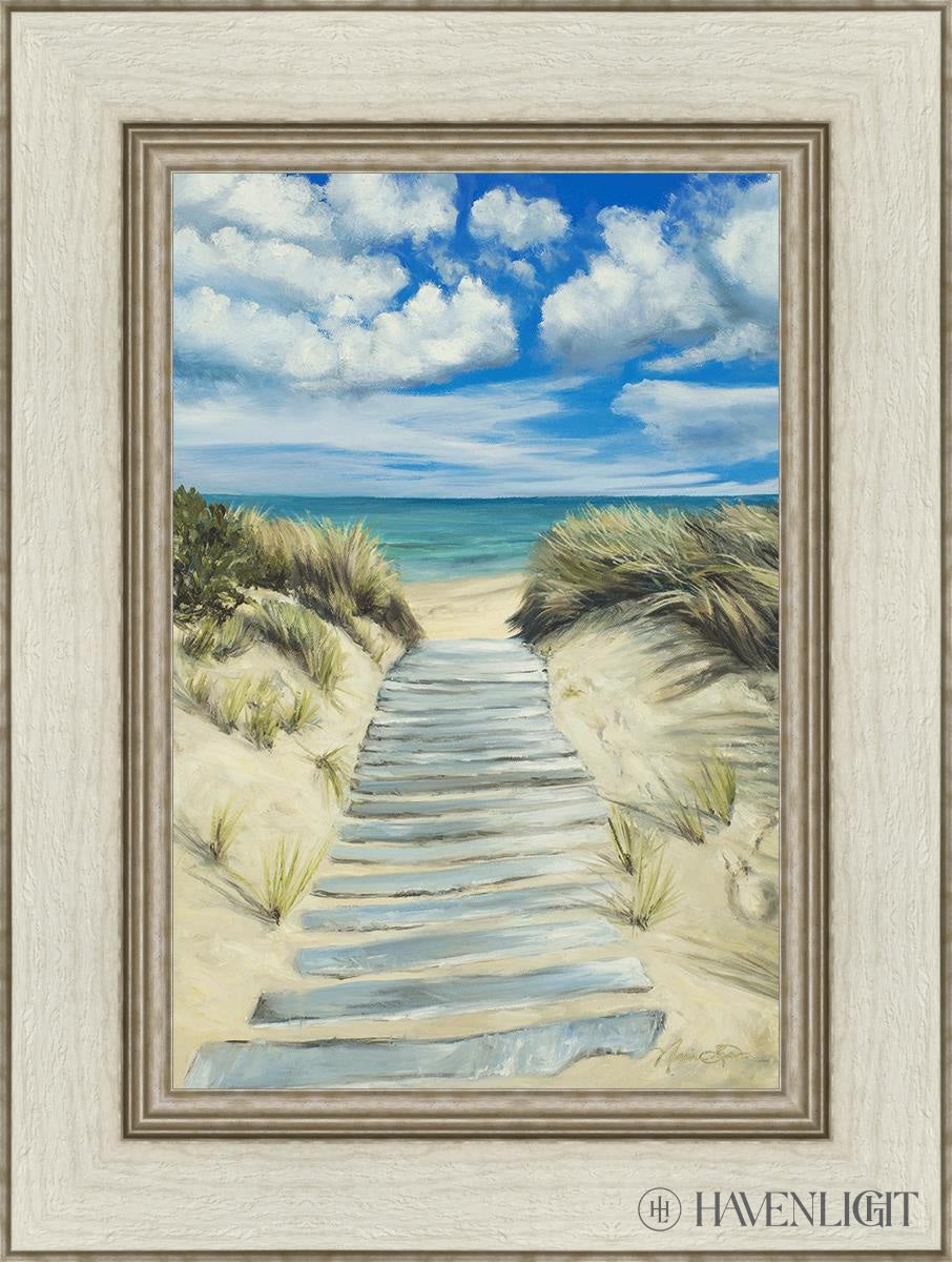 Seaside Decor - Handcrafted Broken Path Mosaic Art Piece for Home & Garden Wall Decor | Perfect for Beach House, Coastal Living Room, or Outdoor Patio