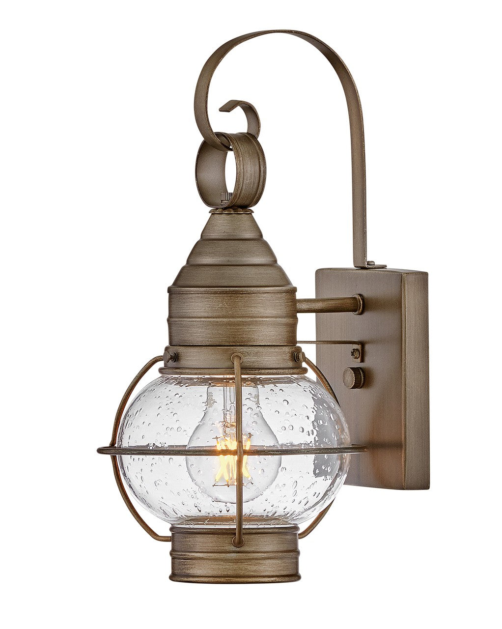 Vintage Cape Cod LED Wall Mount Lantern - Burnished Bronze Finish, Outdoor Lighting for Porch, Patio, Garden & Entryway