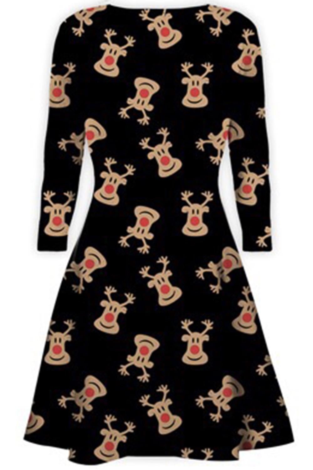 Kids Christmas Swing Dress with Olaf Snowman & Tartan Design - Festive Holiday Party Outfit for Girls