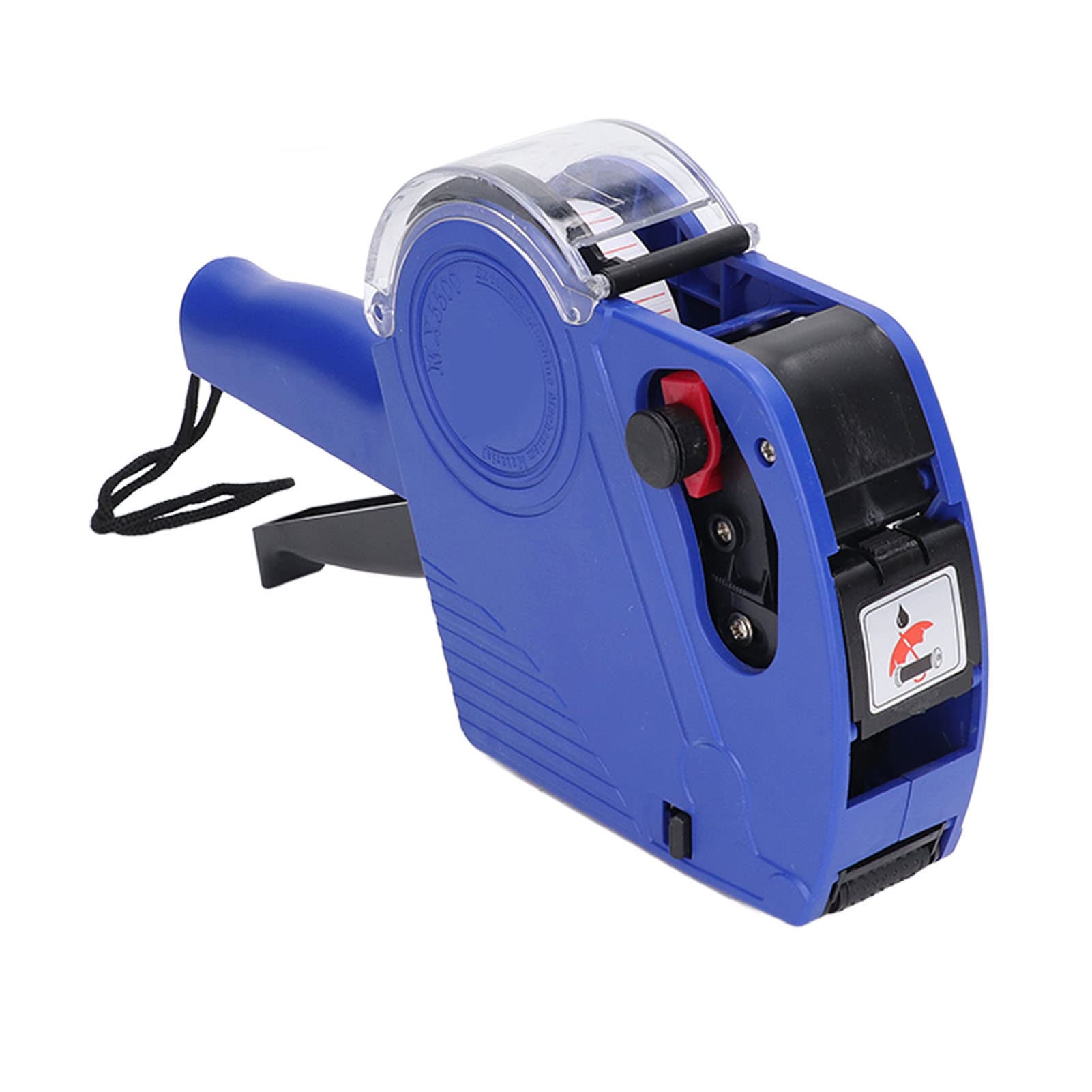 Portable 8-Digit Manual Labeling Machine - Compact Plastic Price Tag Tool for Clothing Stores & Warehouses (Blue) | Easy Operation, Includes Cartridge for Retail & Inventory Management