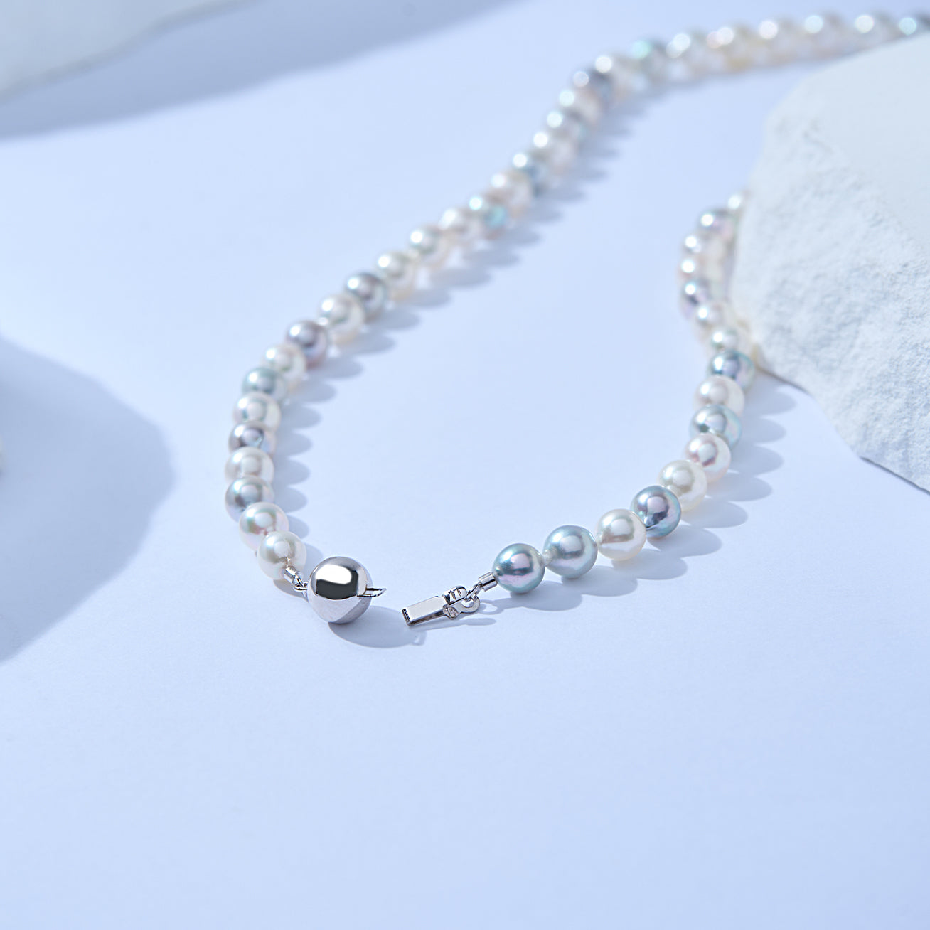 18K Gold Baroque Multicolor Akoya Pearl Necklace - Elegant Jewelry for Women, Perfect for Weddings, Parties & Special Occasions | KN00273