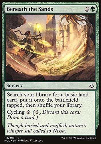 Magic: The Gathering - Beneath The Sands (111) Hour of Devastation HOU MTG Card - Collectible Trading Card Game for Deck Building & Strategy Play