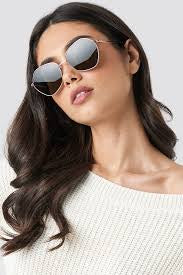 Escadrille Sunglasses for Women & Men - Bright Gold Frame UV Protection - Perfect for Beach, Driving & Outdoor Activities