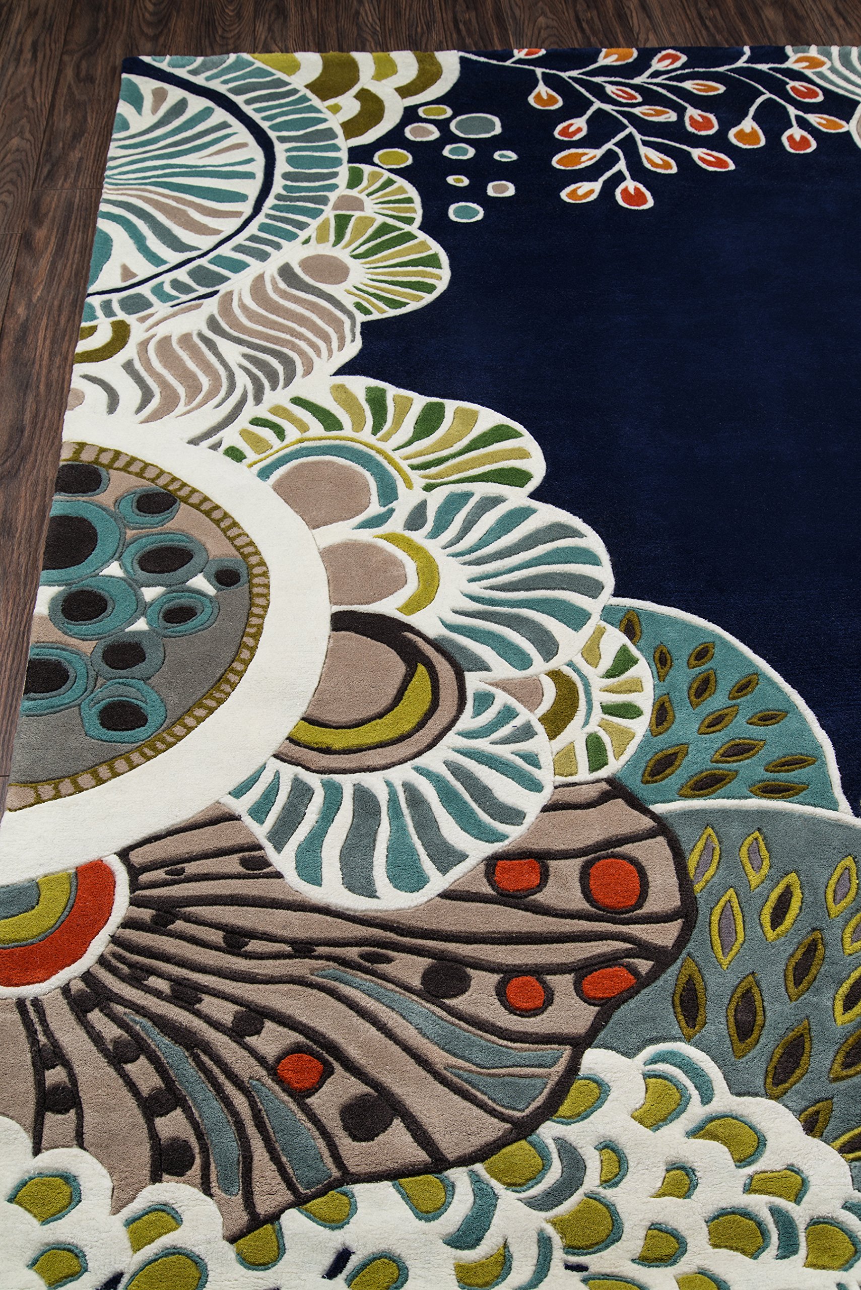 Momeni New Wave Collection Navy Blue Area Rug 2'6