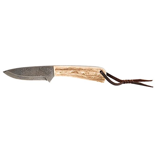NRS Cowtown Ranch Tombstone Knife with Plain Leather Sheath - Durable Hunting & Outdoor Survival Knife for Camping, Bushcraft, and Everyday Carry (EDC)