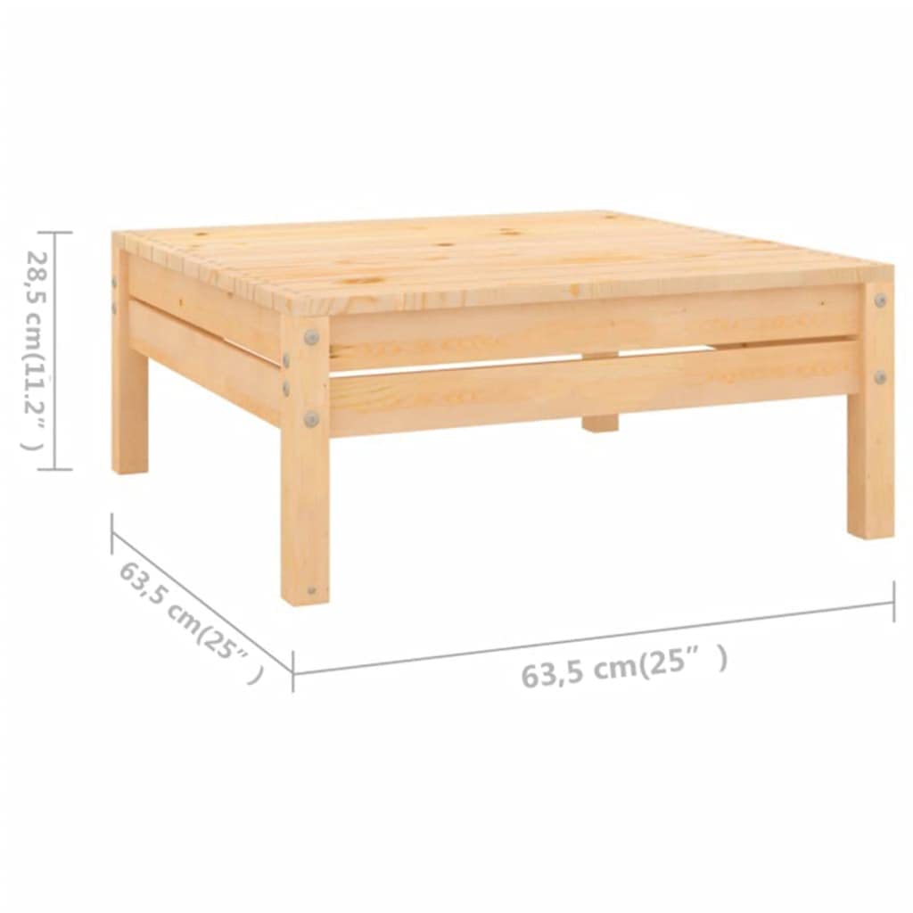 vidaXL 6-Piece Patio Lounge Set - Durable Solid Pinewood Outdoor Furniture with Classic Pallet Design, Weather-Resistant Brown Finish - Perfect for Garden, Backyard, and Poolside Relaxation