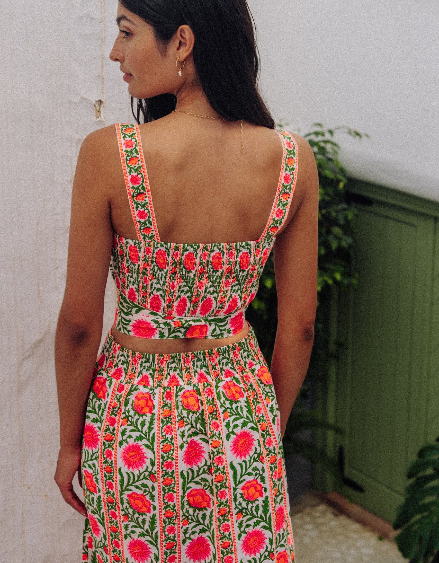 Trendy Pink City Prints Neon Border Lucia Top for Women - Perfect for Parties, Nightlife & Summer Outfits