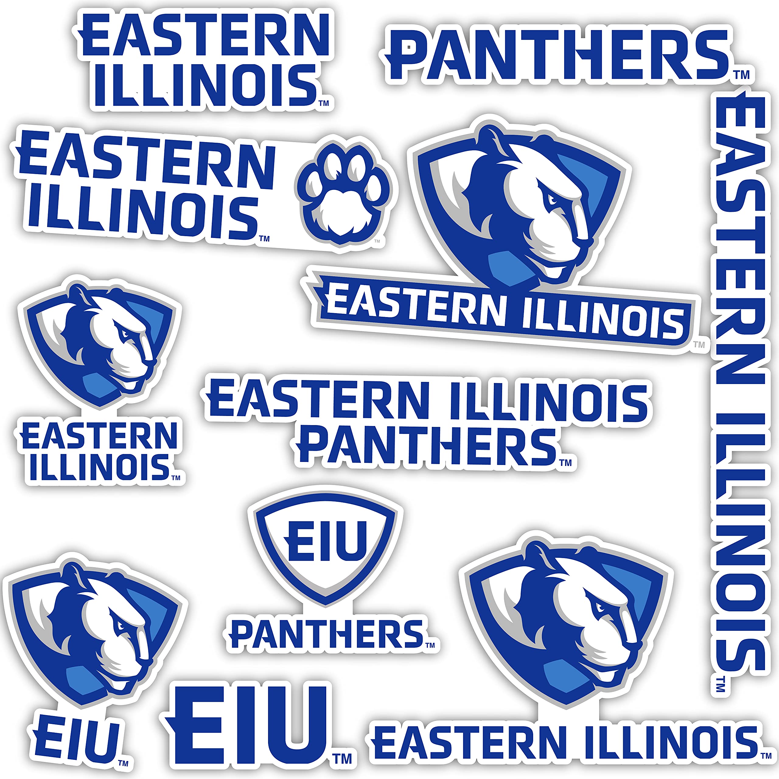 Eastern Illinois University EIU Panthers Desert Cactus Vinyl Sticker Decals - Waterproof Laptop, Water Bottle, Car, Scrapbook Decor - Perfect for College Students, Alumni Gifts & School Spirit Accessories
