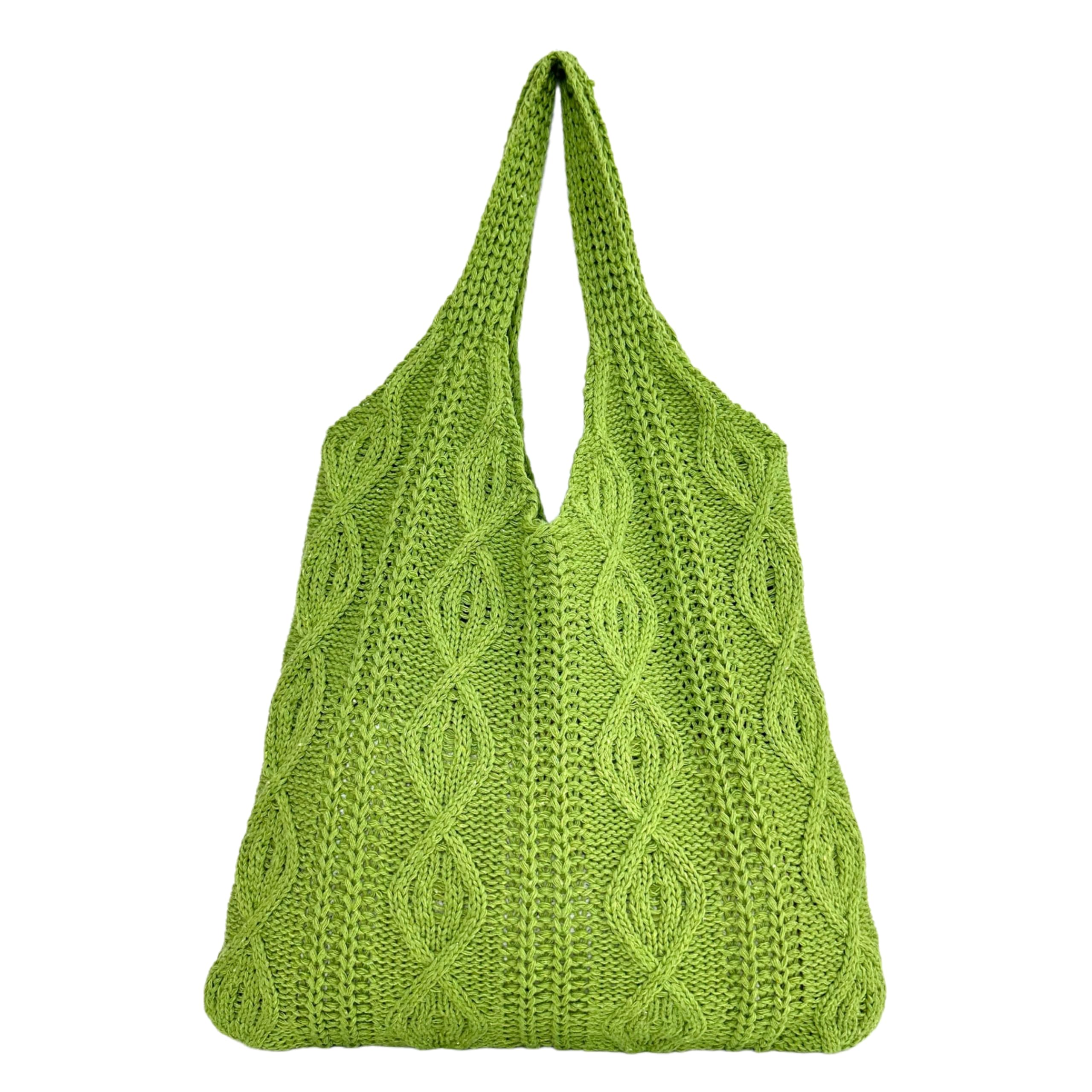Stylish Women's Crochet Shoulder Tote Bag - Large Knitted Handbag for Shopping, Beach & Daily Use | Aesthetic Boho Purse for Women | Perfect Gift Idea