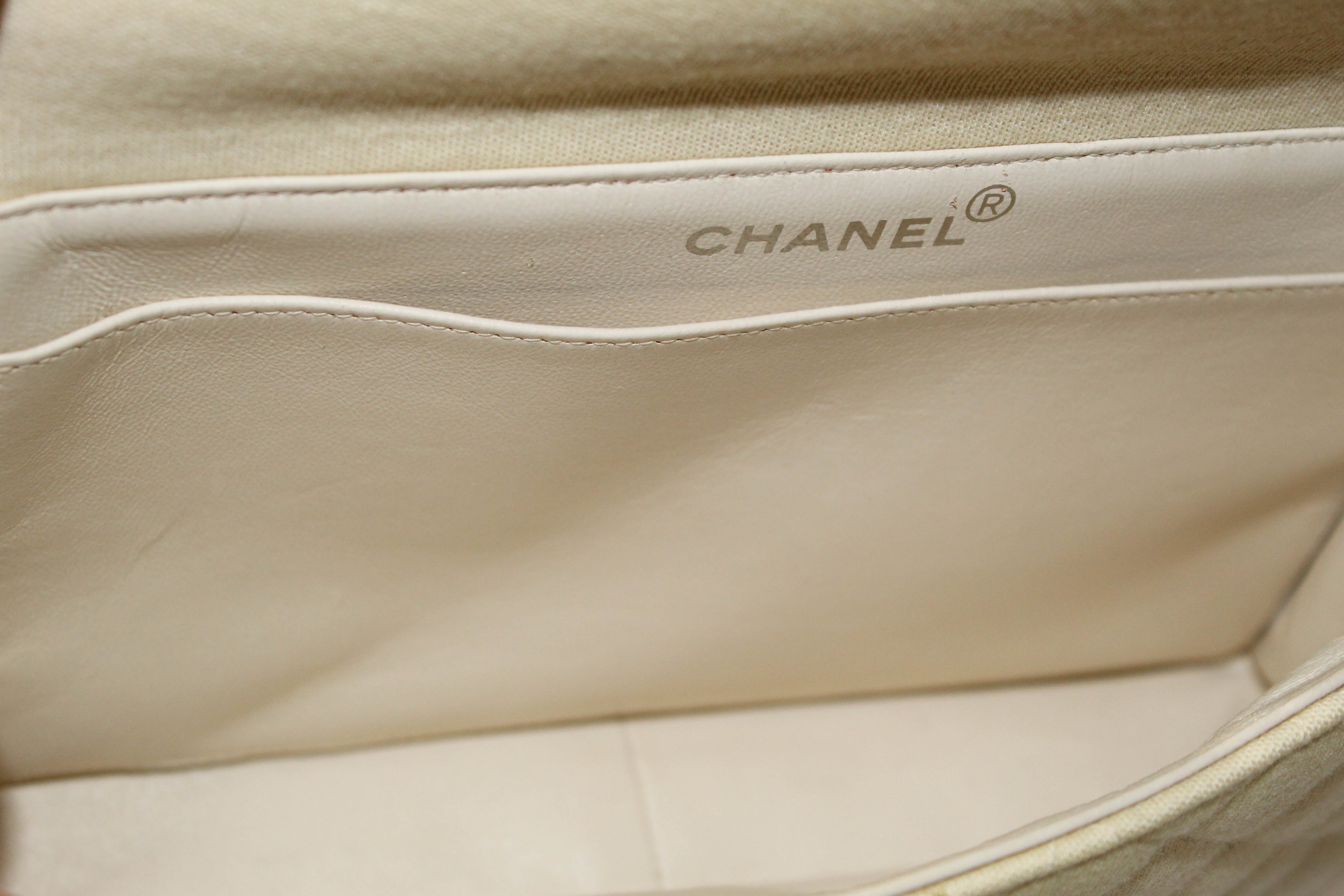 Authentic Chanel Beige Quilted Leather Double Flap Shoulder Bag for Women | Luxury Designer Crossbody Purse | Perfect for Date Night, Office & Special Occasions