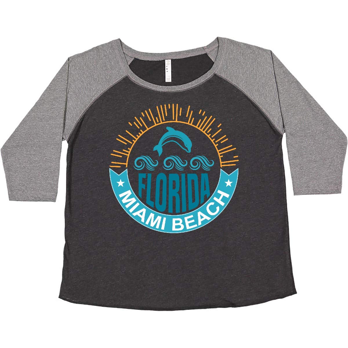 Inktastic Miami Beach Florida Travel Trip Women's Plus Size T-Shirt - Comfortable Vacation Tee for Beach Getaways & Summer Outings