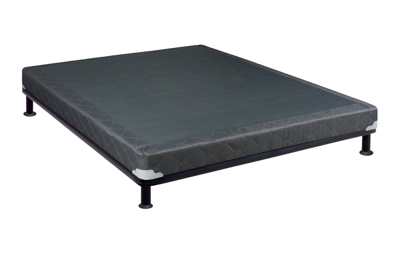 Greaton Fully Assembled Box Spring Foundation for Mattress - 74x44 Inch Non-Standard Size, Grey - Perfect for Adjustable Beds, Guest Rooms & Small Spaces