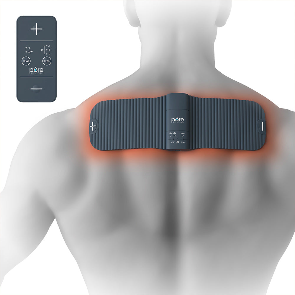 PurePulse Go™ Wireless TENS Therapy Device with Heat - Portable Pain Relief for Back, Neck & Muscle Pain - Home & Office Use