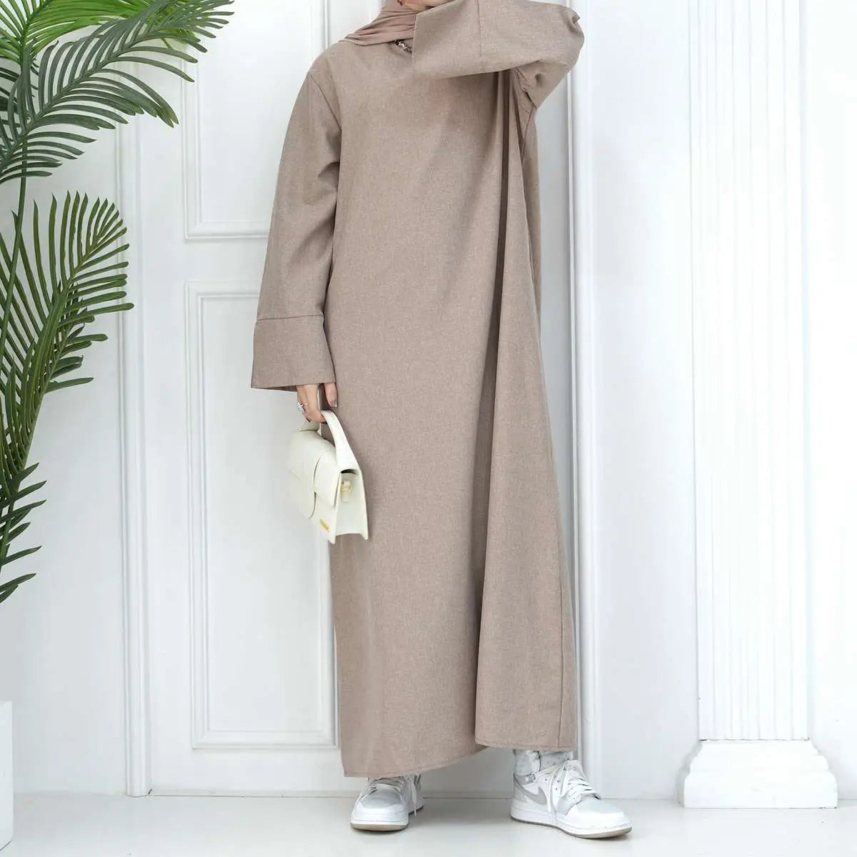 Turkish Loose Abaya Dress for Women - Comfortable Daily Wear Islamic Modest Clothing for Prayer, Mosque & Casual Outfits