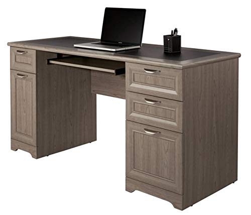 Realspace Magellan 59 Inch Wide Executive Office Desk in Gray - Perfect for Home Office, Study Room & Professional Workspace