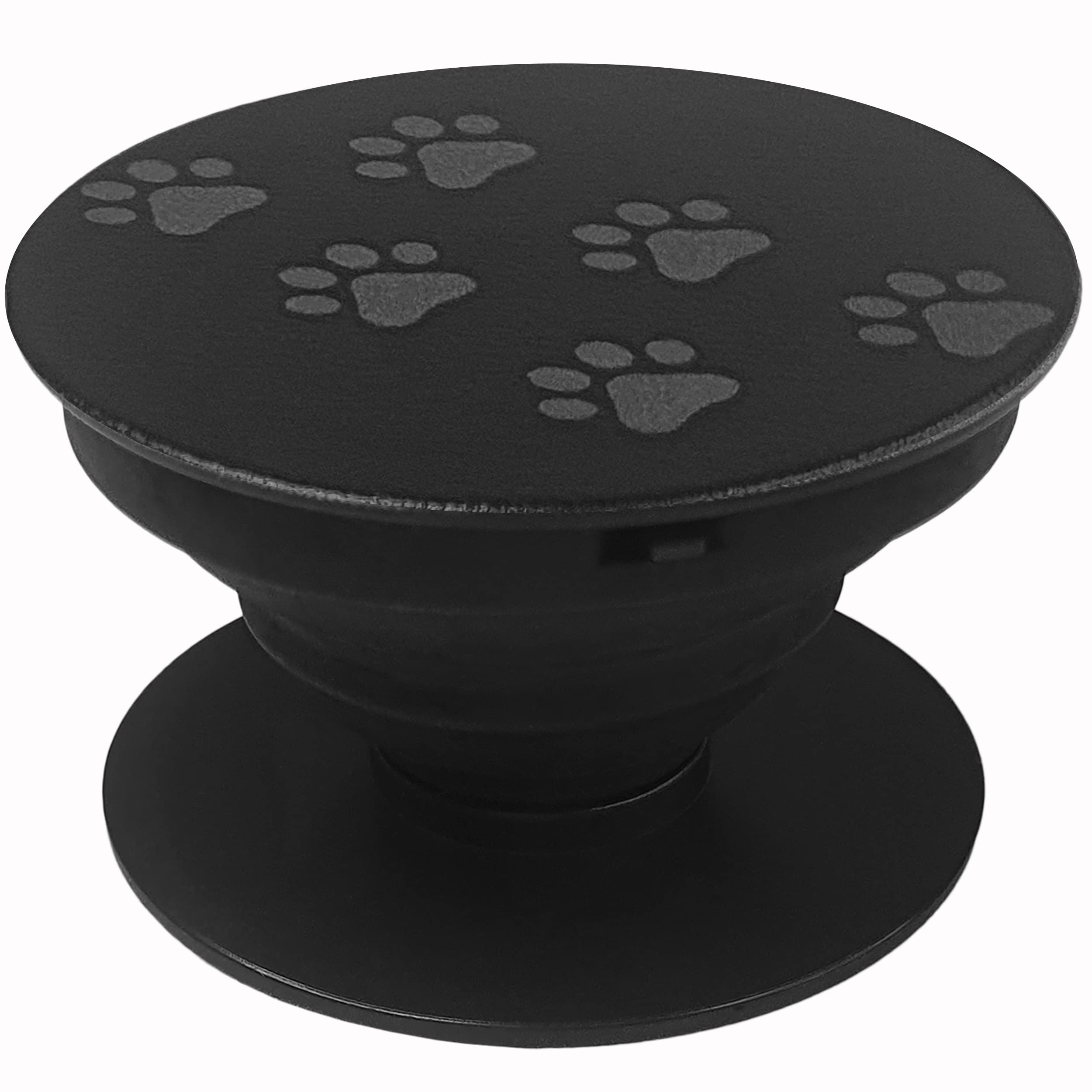 Gecko Travel Tech Phone Grip & Stand - Universal Cell Phone Holder with 360° Rotation for iPhone, Samsung & Tablets - Perfect for Travel, Work & Watching Videos (Dog Black)