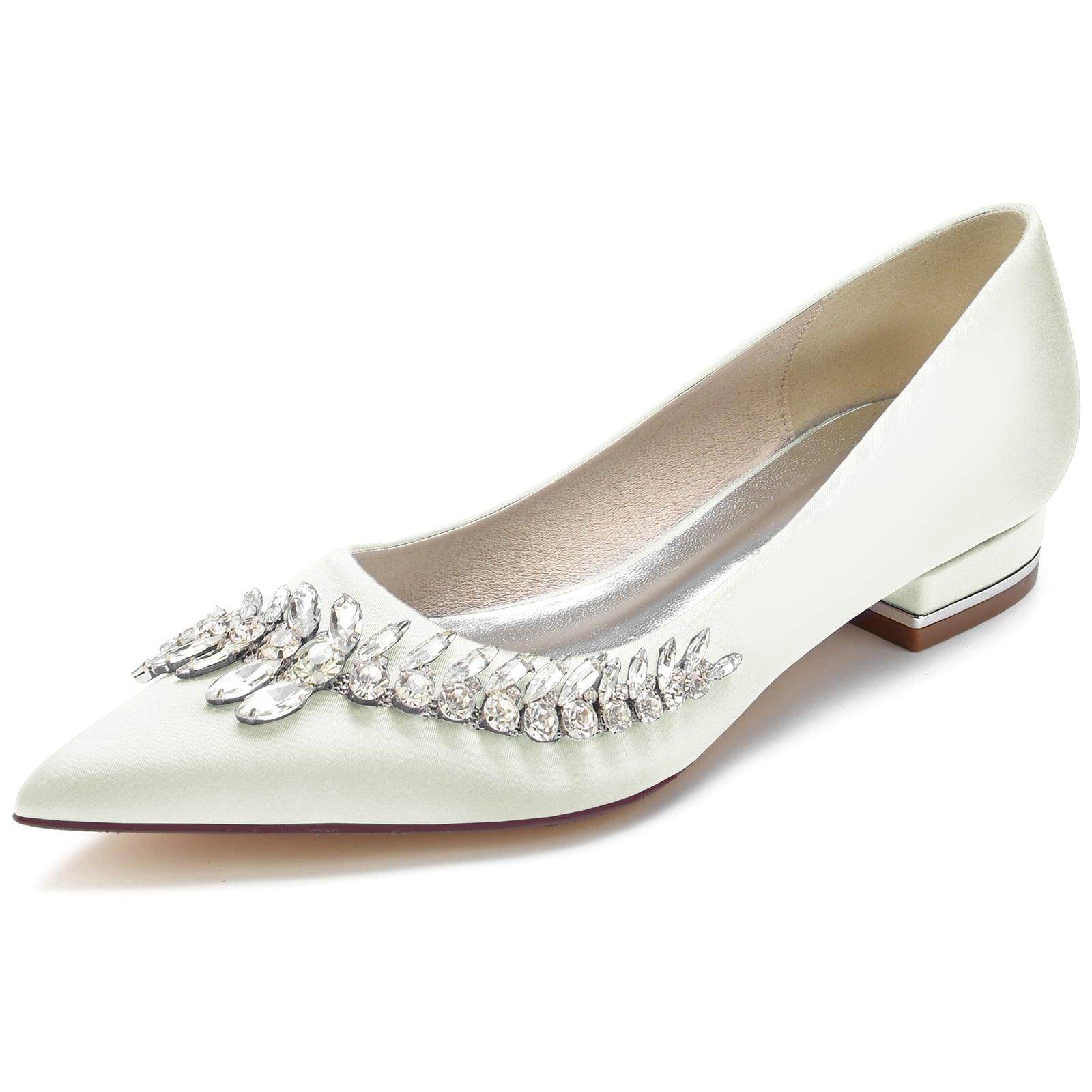 Flat Heel 2.5cm Silk-Like Comfortable Women's Shoes CK0253 - Perfect for Office, Wedding & Casual Wear