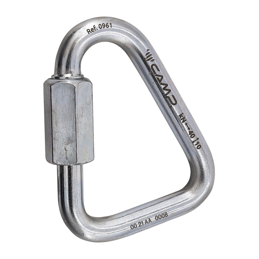 C.A.M.P. Delta Quick Link 10mm Steel Carabiner - Heavy Duty Climbing Gear for Rock Climbing, Hiking & Outdoor Adventures
