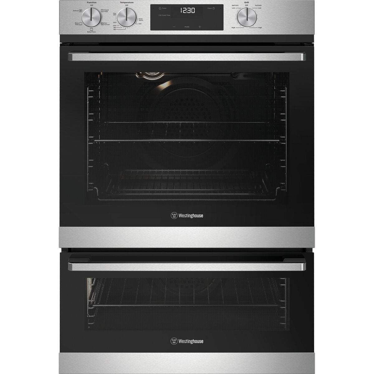Westinghouse 60cm Stainless Steel Multi-Function Oven & Grill WVE6565SD - Perfect for Baking, Roasting & Grilling in Home Kitchens & Outdoor BBQs