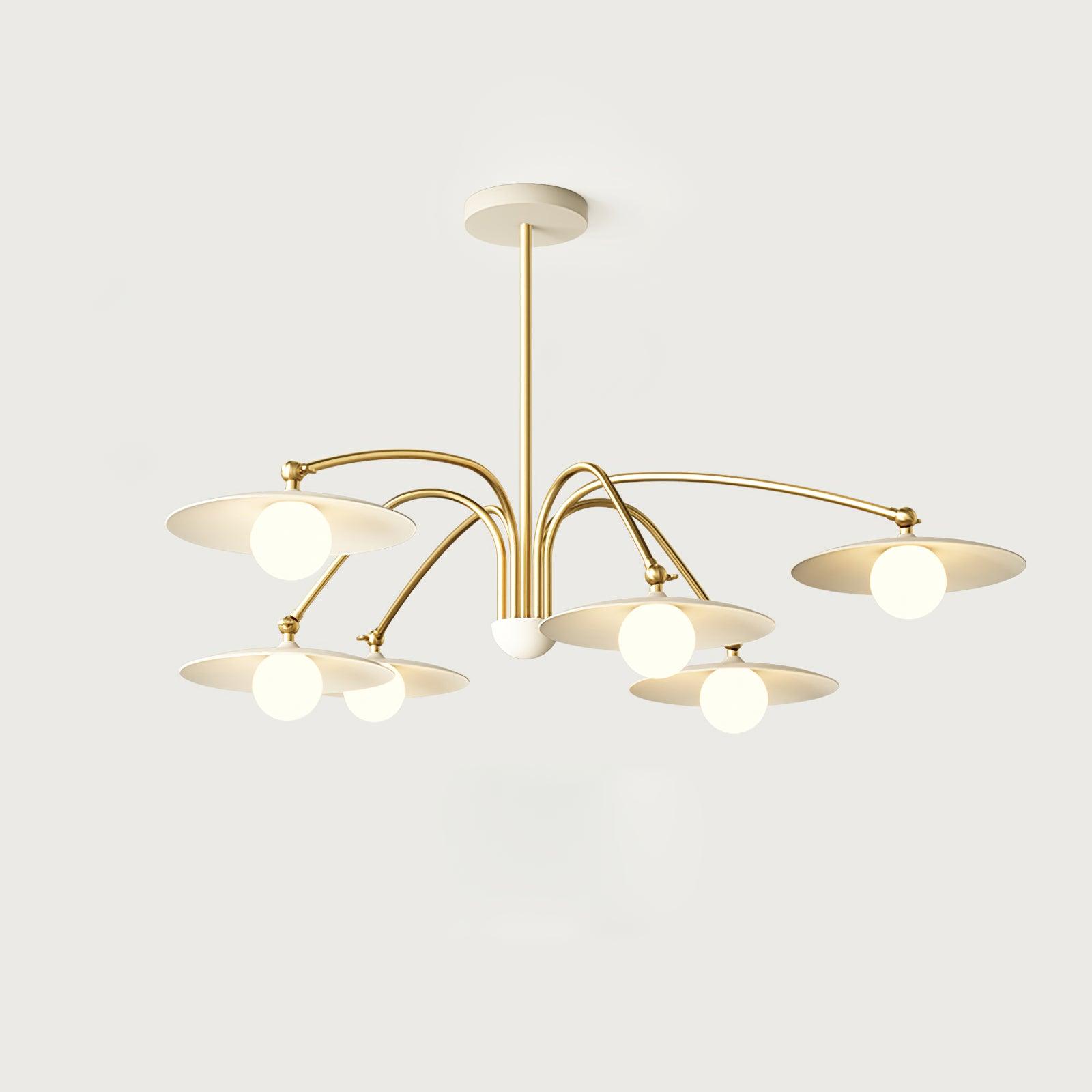 Elegant Champignon Chandelier - Mushroom-Shaped Ceiling Light Fixture for Dining Room, Bedroom & Living Room Decor