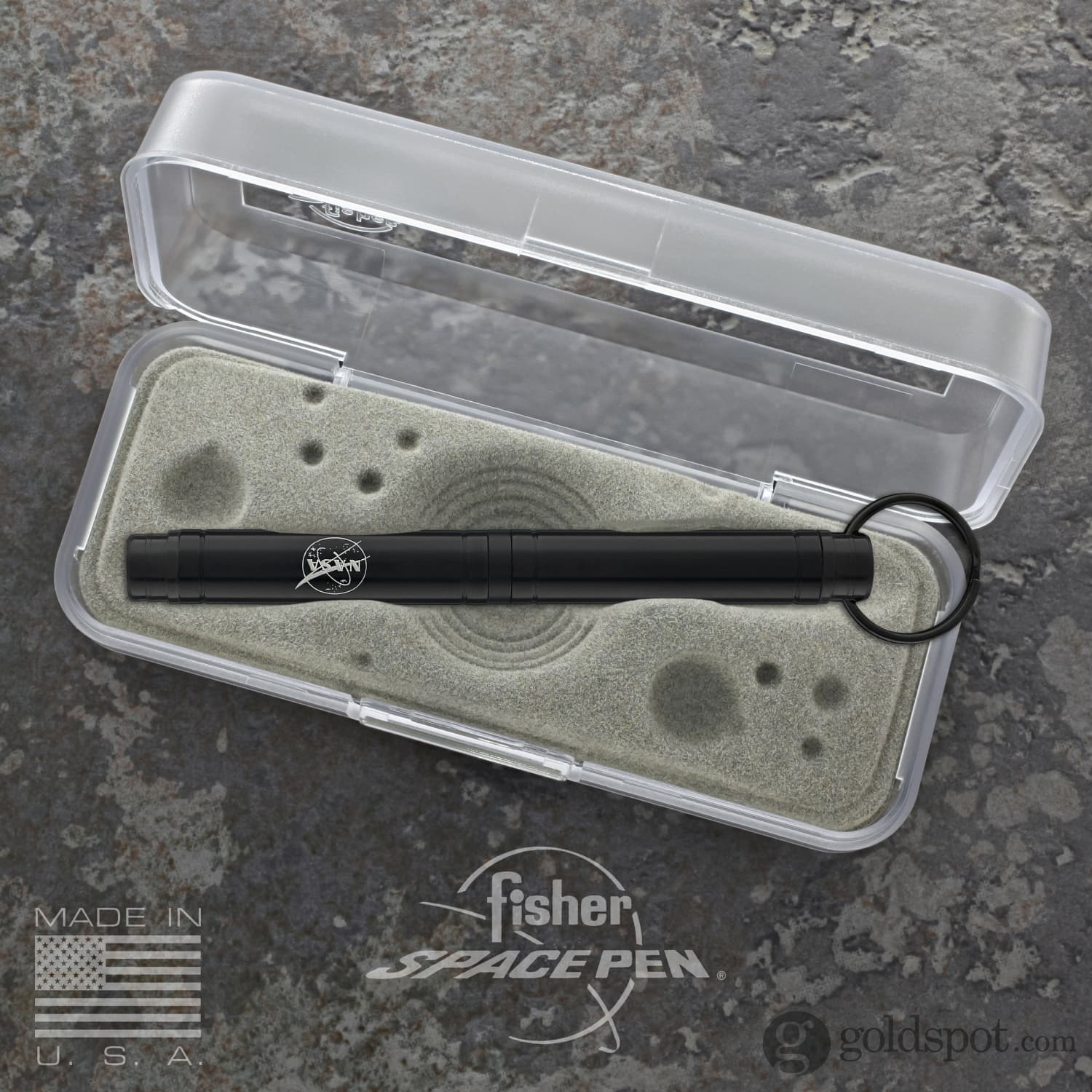 Fisher Space Pen Backpacker Ballpoint Pen - Black with NASA Logo - Compact & Reliable Writing Tool for Outdoor Adventures, Travel, and Everyday Use