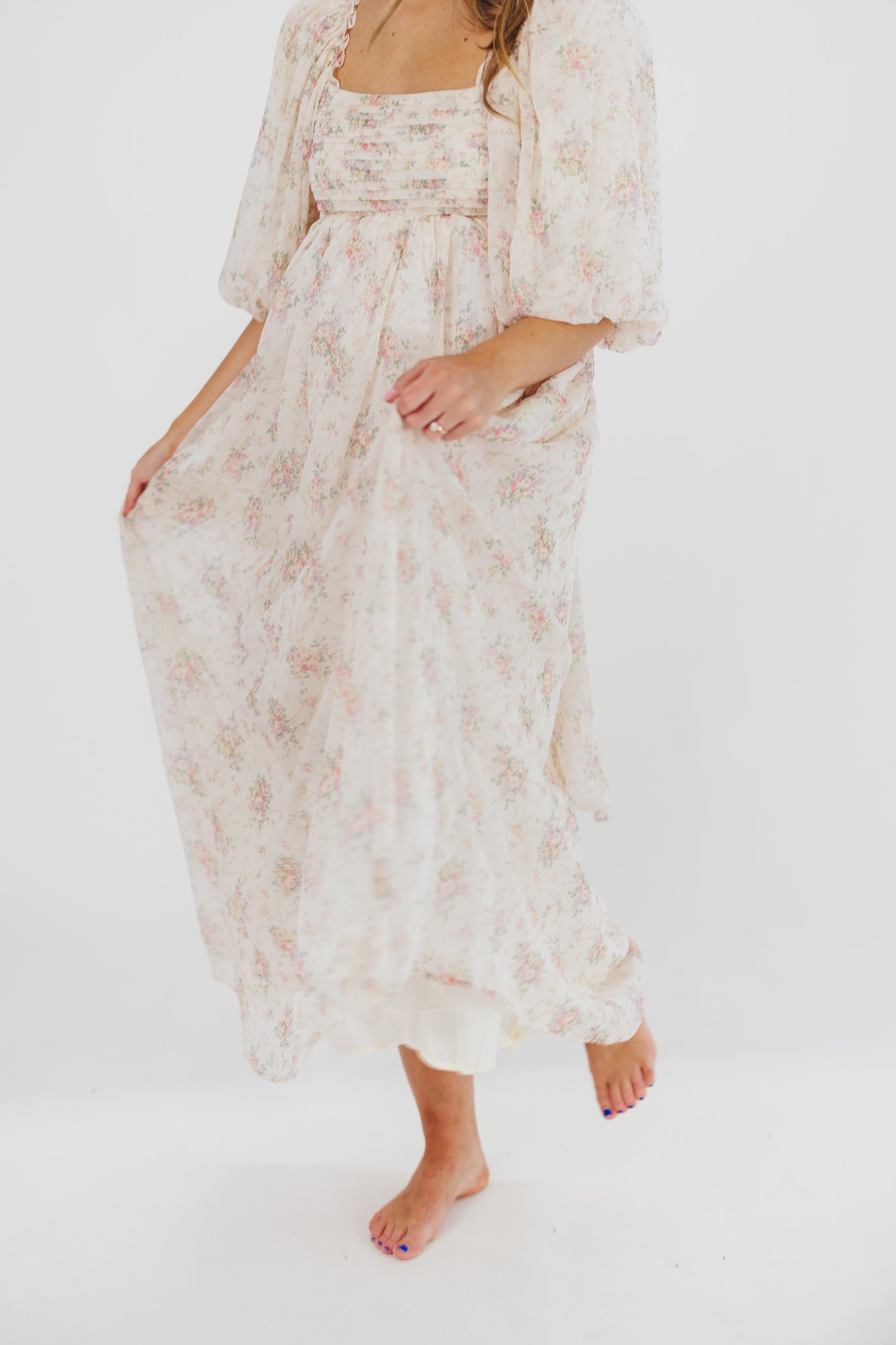Melody Maxi Dress in Petal Pink - Bump Friendly Maternity Dress & Inclusive Sizing (S-3XL) | Perfect for Pregnancy, Weddings & Summer Vacations
