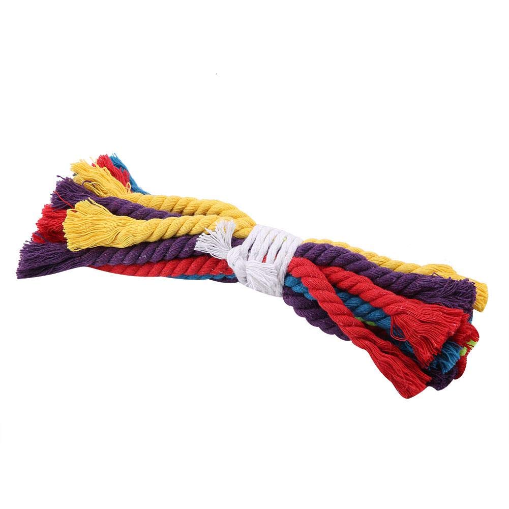 Yosoo 2 Pack Bird Chew Toys for Parrots - Natural Cotton Rope Biting & Chewing Hanging Toys for Bird Cage - Perfect for Mental Stimulation & Beak Trimming