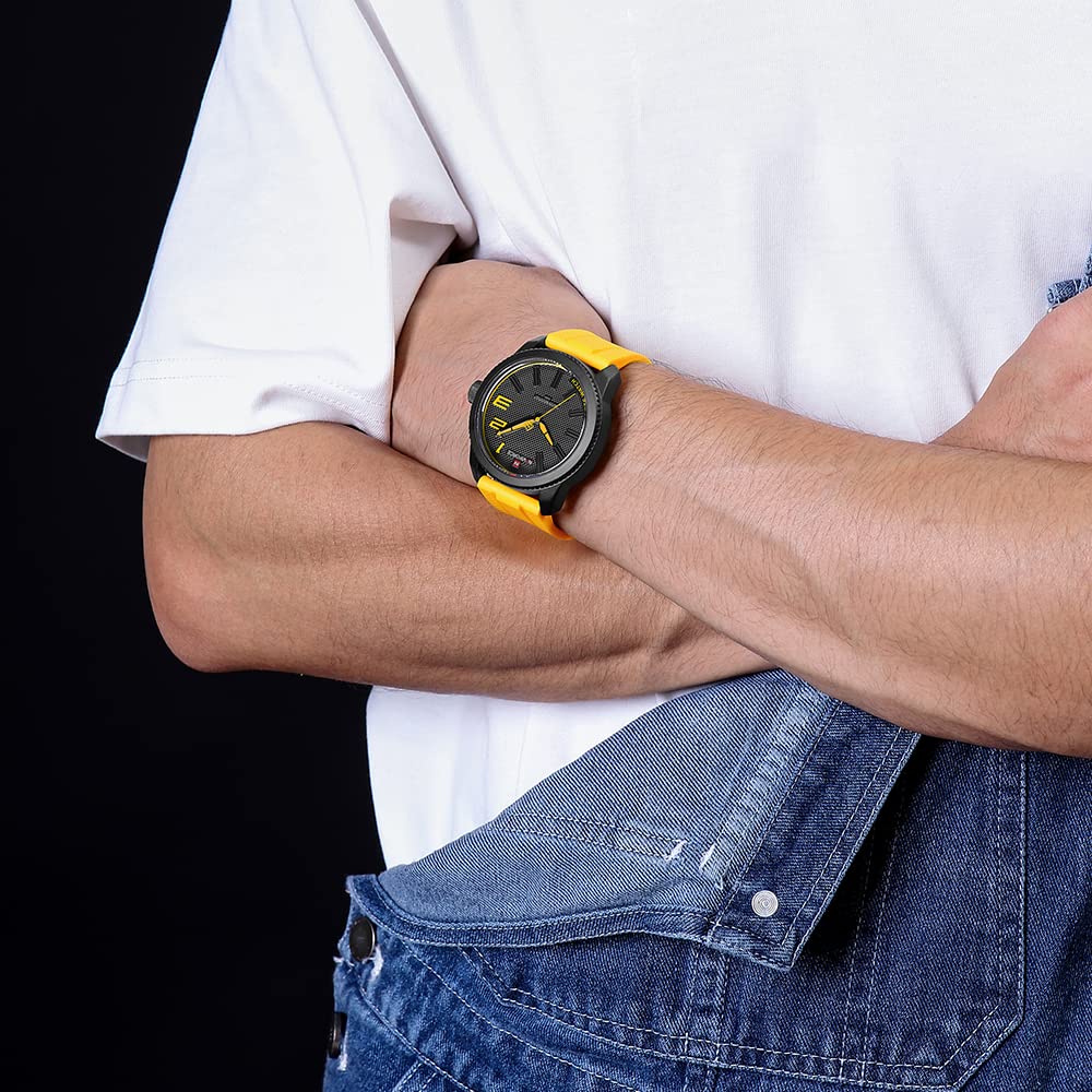 NAVIFORCE Waterproof Sports Watch for Men and Boys - Durable Silicone Band with Second Hand - Perfect for Running, Swimming, and Outdoor Activities