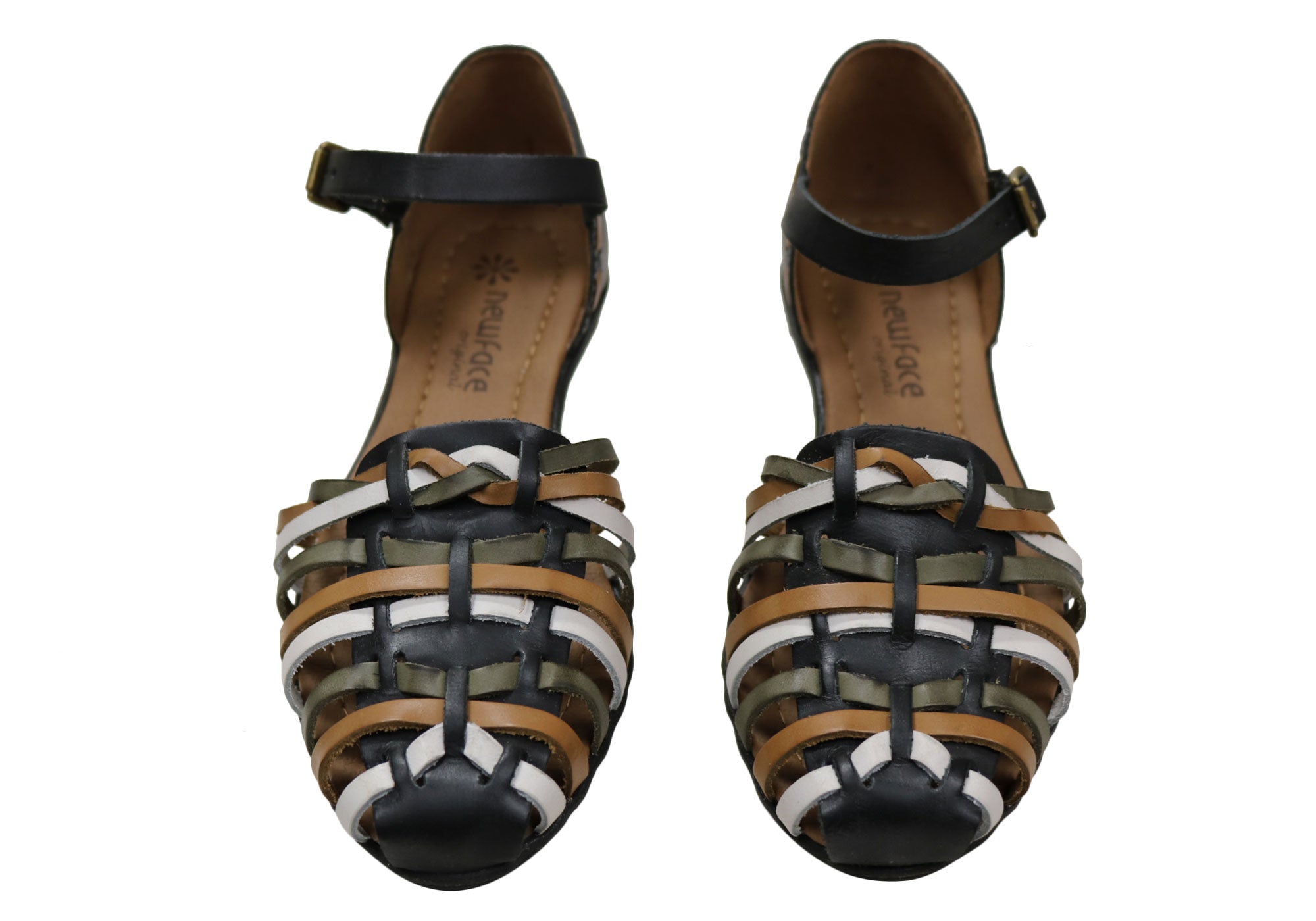 New Face Fresh Women's Comfortable Closed Toe Leather Sandals - Breathable Summer Walking Shoes for Beach, Travel & Casual Outfits