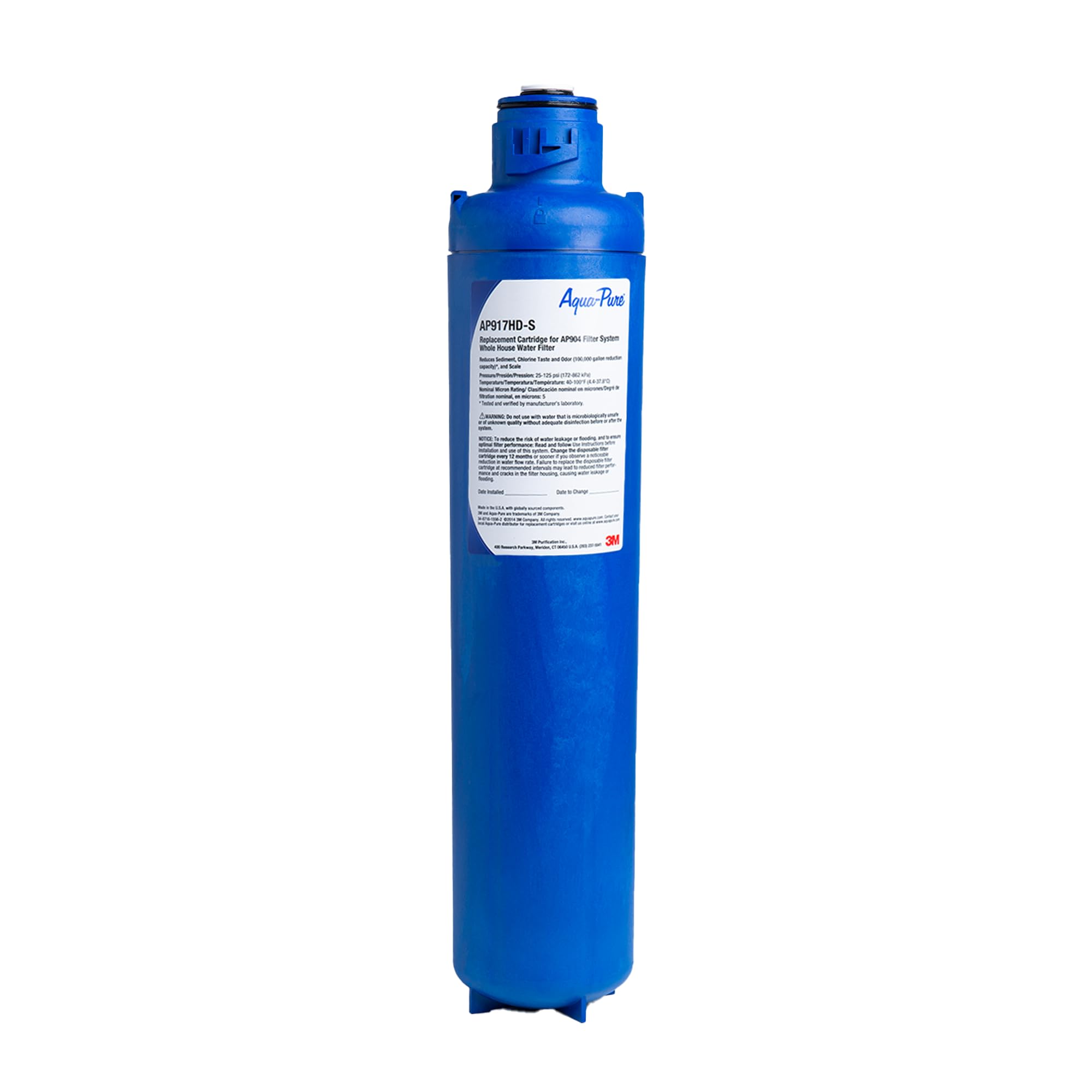 Aqua-Pure AP917HD-S Whole House Water Filter Replacement for AP904 System | Reduces Sediment, Chlorine Taste & Odor, Scale | Quick Change Sanitary Design | Perfect for Home Water Filtration & Clean Drinking Water