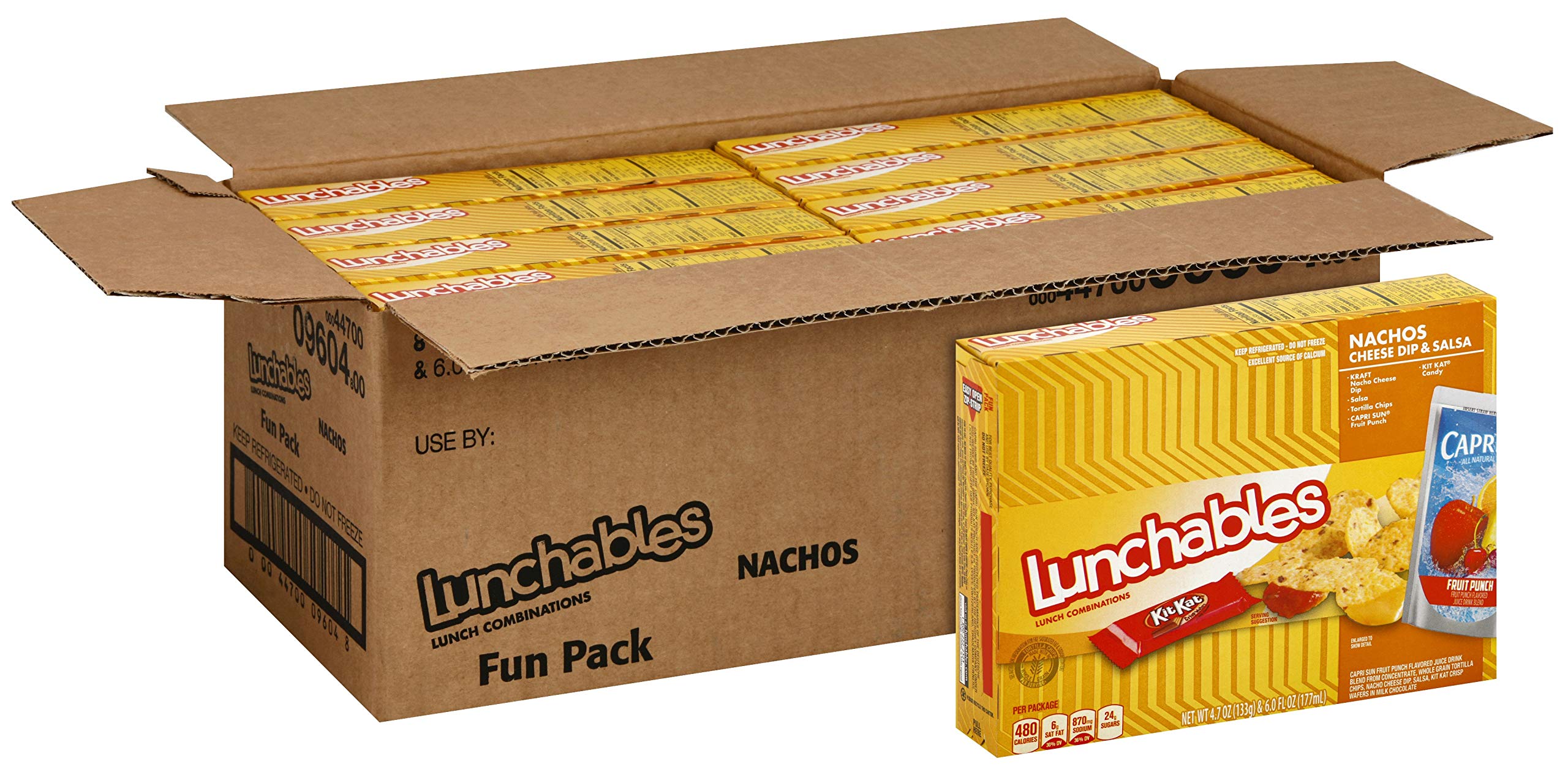 Lunchable Nacho with Capri Sun Convenience Meal Kit - 8 Pack (10.7 oz Each) | Easy School Lunch & On-the-Go Snacks for Kids | Perfect for Picnics, Road Trips & Quick Meals