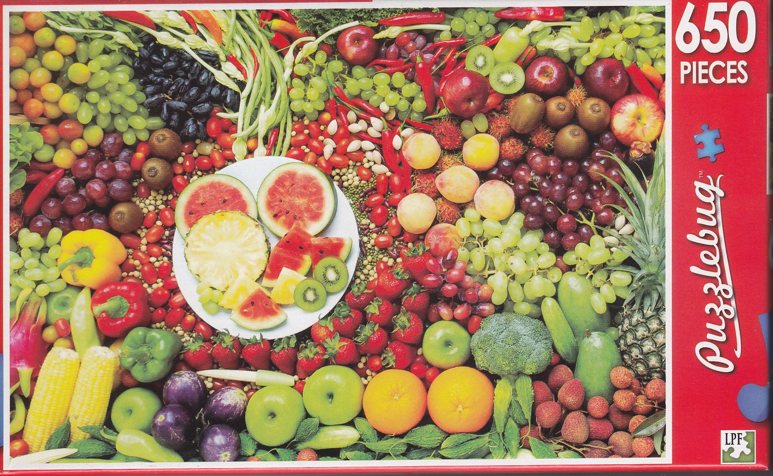 650-Piece Jigsaw Puzzle of Mixed Tropical Fruits - Fun Family Activity & Home Decor for Adults and Kids